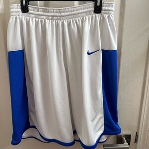 Nike Men's Athletic Shorts in White and Blue
